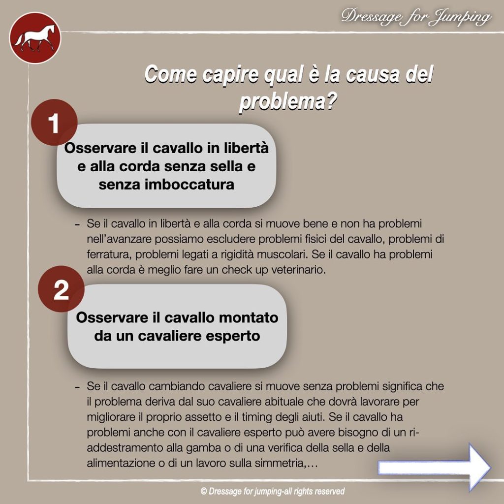 Cosa fare con un cavallo che non avanza? Usare gli speroni è la scelta giusta?